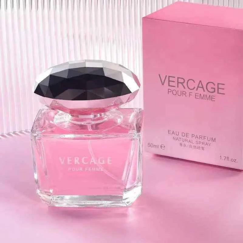 50ML Osmanthus Peony and Pomegranate Fragrance Perfume for Women Crystal Diamond Series Light and Elegant Scent Parfum.