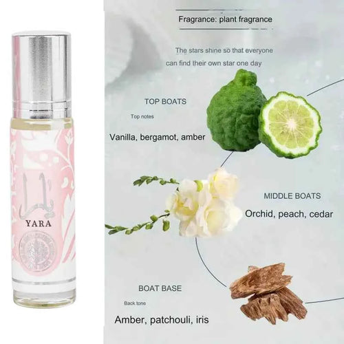 10ml Yara Eau De Parfum Roll-on High Quality  Arabian Perfume for Women  Lasting Fragrance Pheromone Light Fragrance