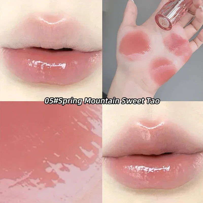 Crystal translucent lip glaze moisturizing water is not easy to fade natural color mouth red lip glaze - My Vixen Vault