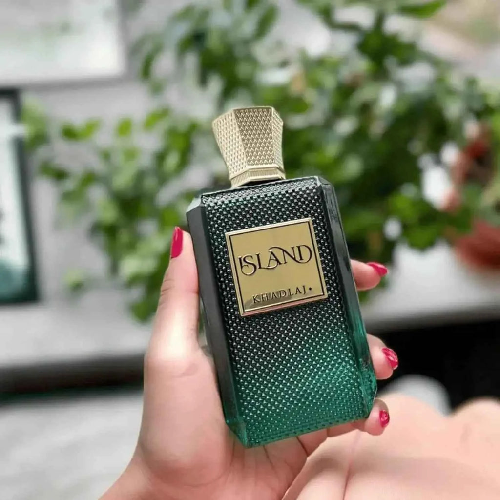 Khadlaj Island Unisex Extrait De Parfum Spray 3.4 Oz - Long-Lasting Fragrance for Men And Women