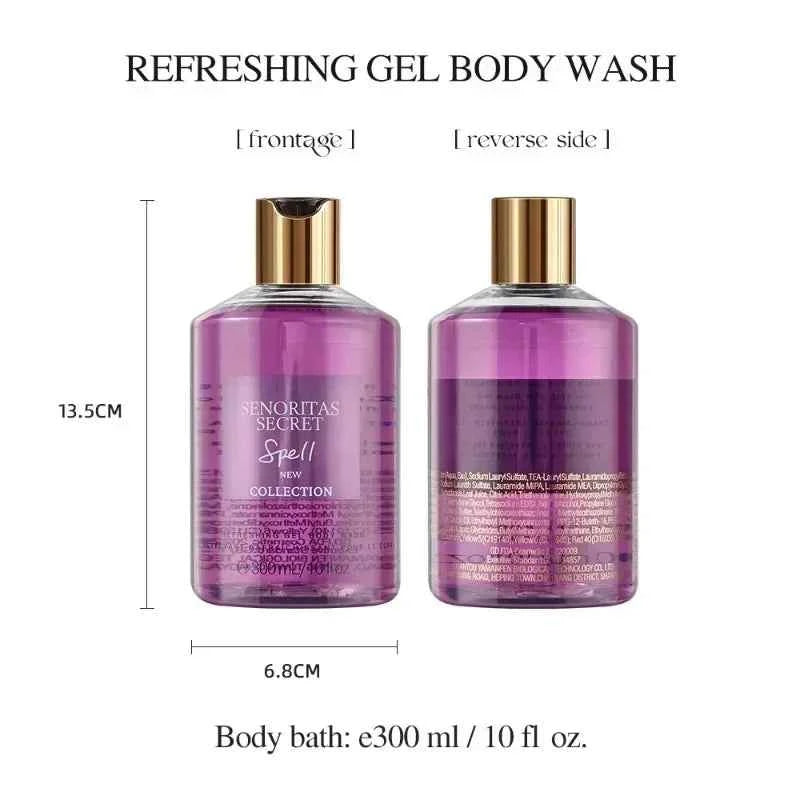 300ml Victoria Fragrance Shower Gel Lasting Fragrance Secret Language of Love Moisturizing&oil Controlling Deep Cleaning