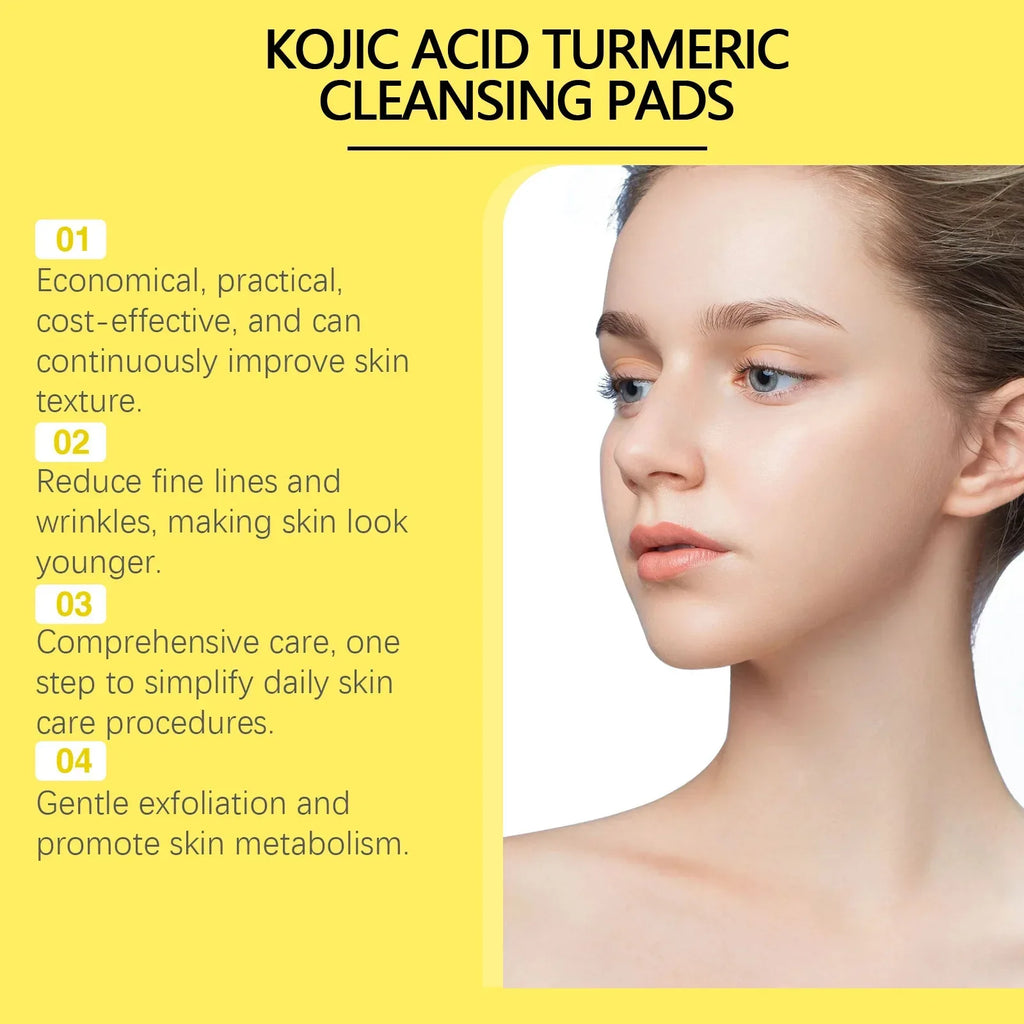 Turmeric Cleansing Pads Facial Exfoliating Makeup Removal Dead Skin Peeling Smooth Skin Shrink Pore Massage Face Washing Sponge - My Vixen Vault