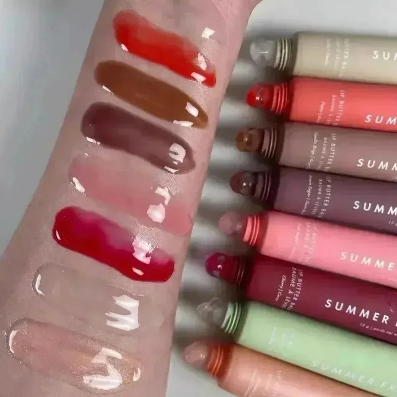 Summer Fridays Lip Balm Moisturizing Mirror Lip Gloss Lip Vanilla Pink Sugar Coffee Cake Smell Lipstick Transparent Oil Makeup - My Vixen Vault
