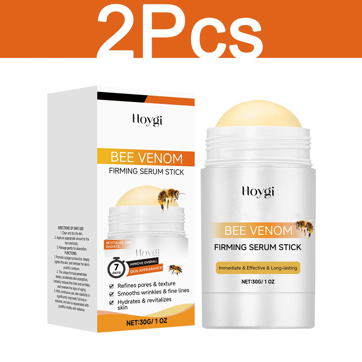 HOYGI Bee Venom Cream Stick Nourishing Firming Skin Fade Fine Lines Reduce Wrinkles Increase Elasticity Revitalizing Skin Care - Beauty Collection Studio