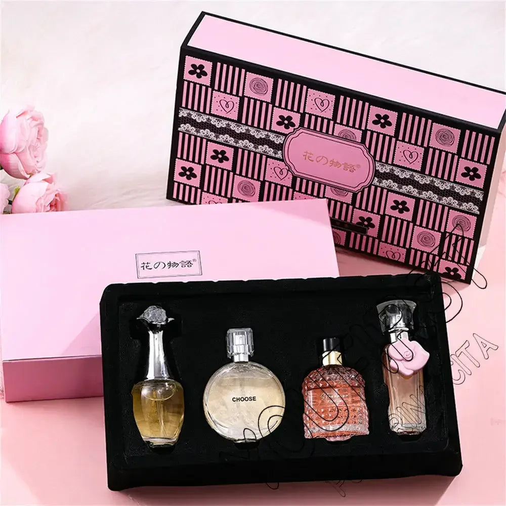 Brand Gift Box 4Pcs Set Perfume Women Parfum Femme 100ml Fresh Natural Floral Scent Spray Feminino Perfumes De Mujer Originales - My Vixen Vault