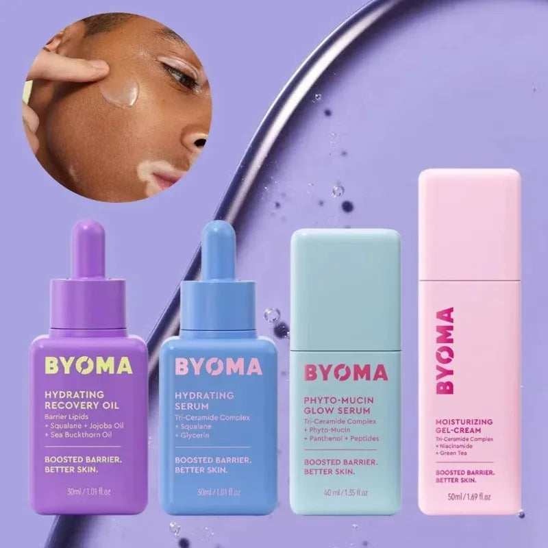 Original Luxury Hydrating Face Oil Set Phyto-Mucin Glow Serum Gentle Exfoliating Essence Hydrating Serum Daily Skincare - ...