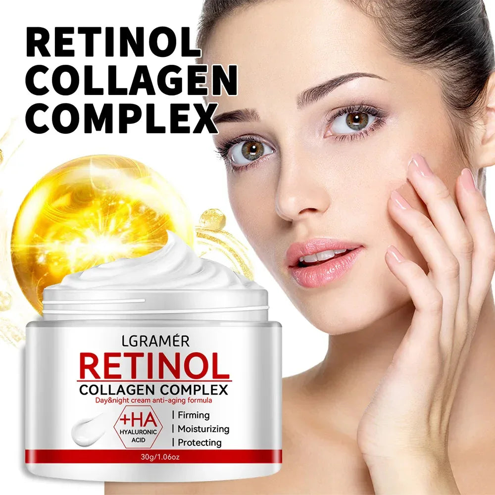 Retinol Lifting Firming Cream Collagen Smooth wrinkles Face Cream For Moisturizer Whitening Brighten Skin Products - My Vixen Vault