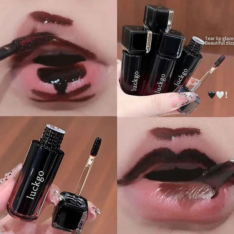 Chocolate Brown Peel Off Lip Stain Waterproof Makeup Matte Khaki Orange Liquid Lipstick Nude Black Tattoo Lips Tint Cosmetic.