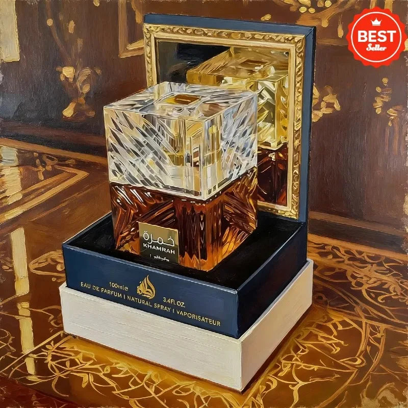 Original La-tta-fa Khamrah Series Eau de Parfum 100ml-Classic Arabian Spicy Perfume,Long Lasting Oriental Cologne & Gift f...