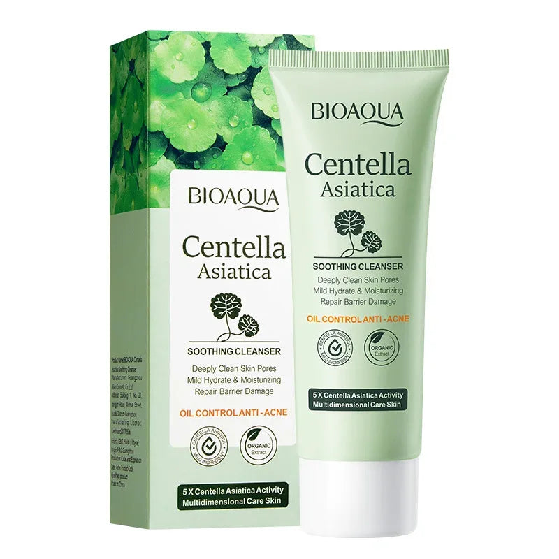 BIOAQUA Centella Asiatica Facial Cleanser Moisturizing Oil Control Face Cleansing Face Wash Foam Facial Cleanser Skin Care - My Vixen Vault