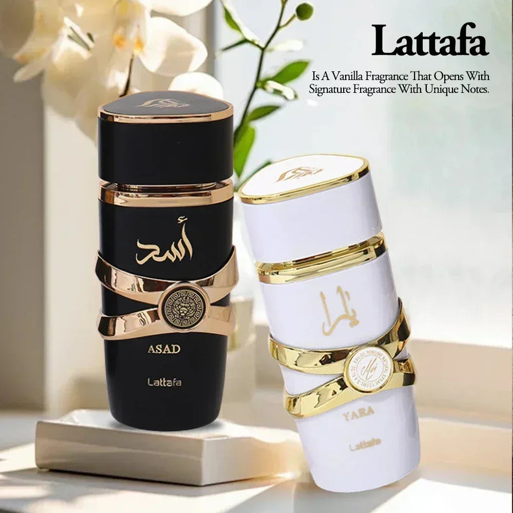 100ml Lattafa Yara Eau de Parfum, Creamy Strawberry & Vanilla Fragrance, Long-Lasting Fragrance,Sweet Gourmand Perfume for Women - My Vixen Vault