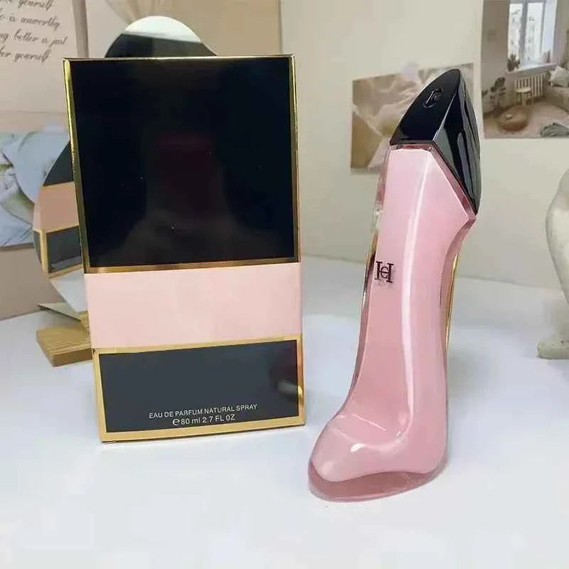 80ml New Women's Luxury Floral Elegant High Heel Bottle Design Lasting Fragrance Sexy Spray Fashion Deodorant Perfume