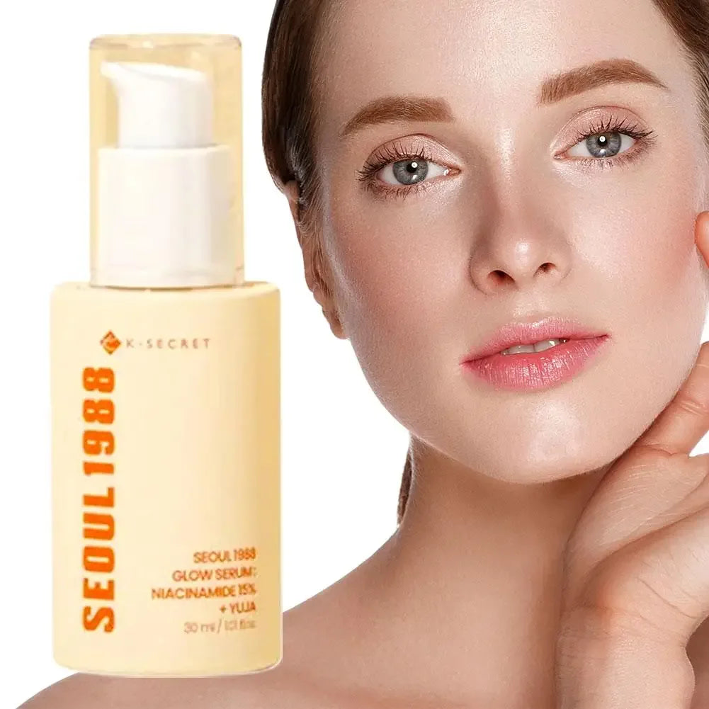 30ml K-SECRET Seoul 1988 Glow Serum 15% Niacinamide + Yuja, Brightening Facial Serum for Radiant Skin Grapefruit Essence -...