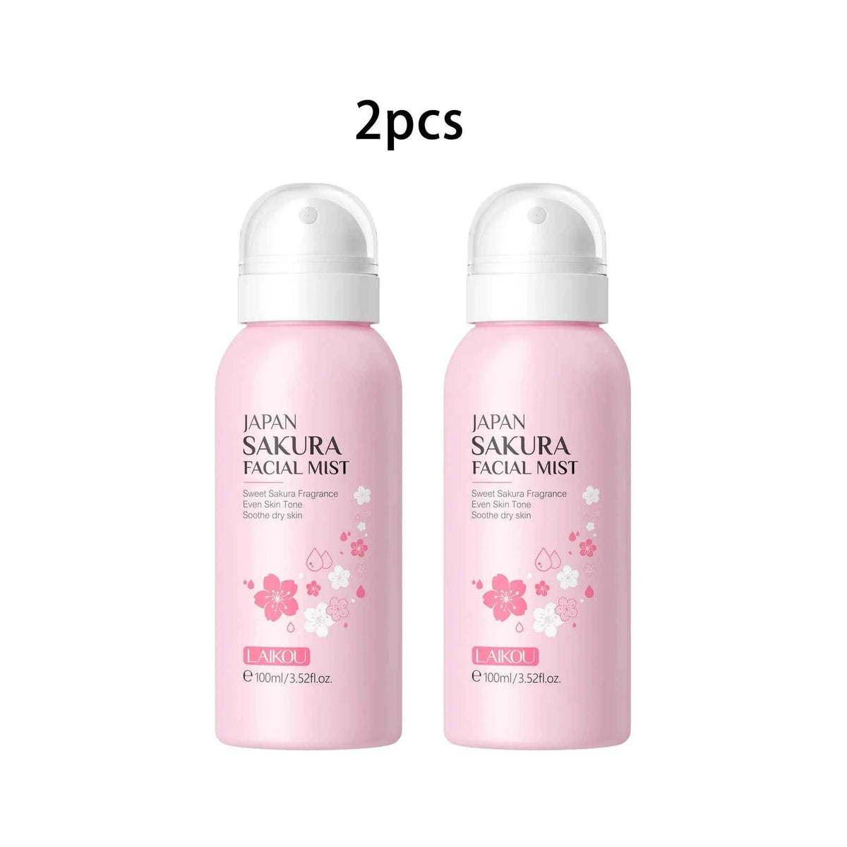 LAIKOU Sakura Toner Hydrating Moisturize Gentle Repair Brightening Skin Improve Glow Serum Toner Spray 100ml