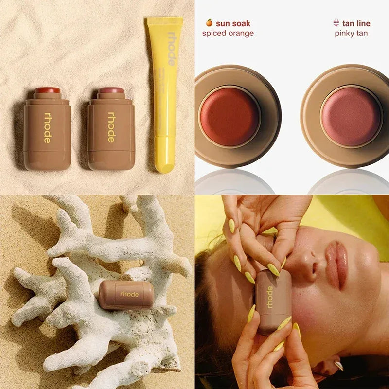 New Color Ribbon PBJ Lemontini Lip Gloss Pocket Blush Stick Non-fading Waterproof Blusher Moisturizing Shimmer Lipstick Liner - My Vixen Vault