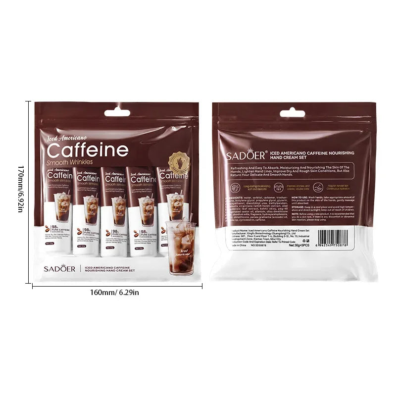 Ice American Coffee Hand Cream Set Deeply moisturizes and protects hands during the autumn and winter seasons..