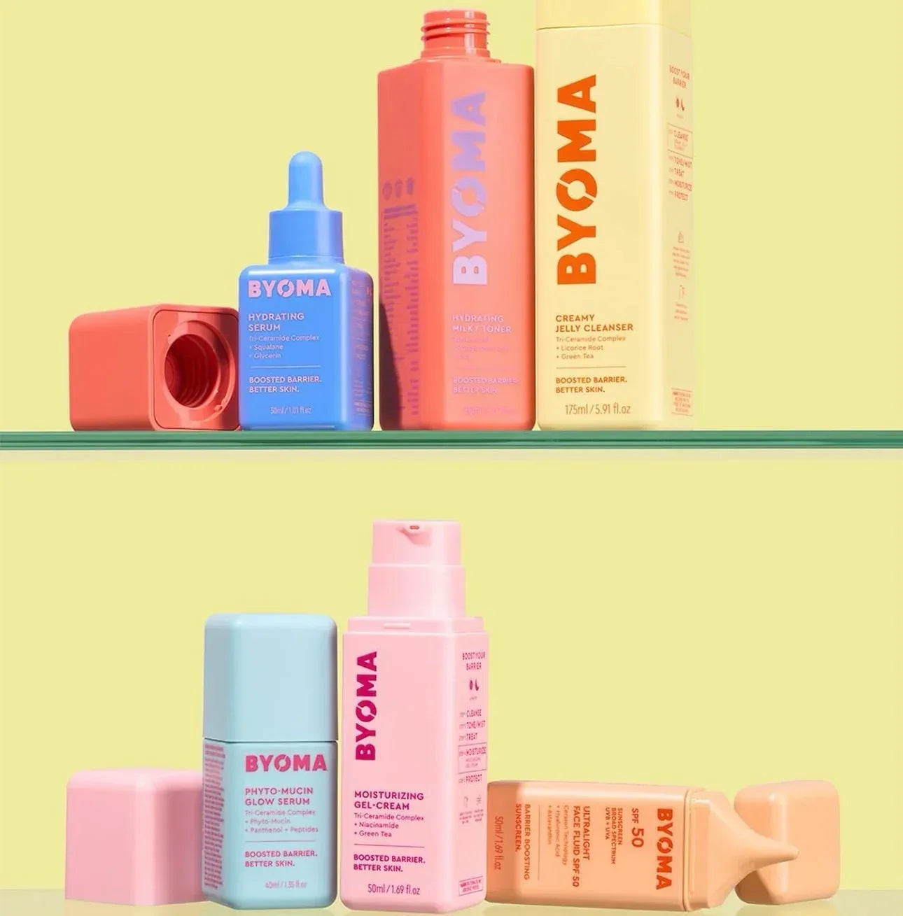 Original Boost Barrier Gentle Better Essence Skincare BYOMA Phyto-Mucin Glow Serum Hydrating Recover Oil Moisturizing Gel-Cream - My Vixen Vault