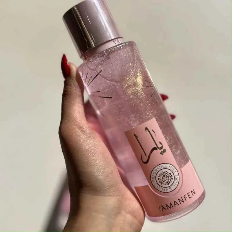 Quicksand Body Mist With Rose & Fruity Scent, Gilded Shimmering Body Spray Lasting Fragrance Moisturizing Skin Perfume For Women