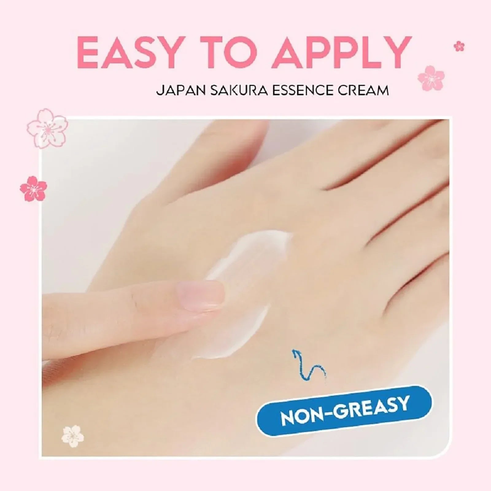 Japan Sakura Essence Cream, Sakura Tone Up Cream with Hyaluronic Acid, - My Vixen Vault