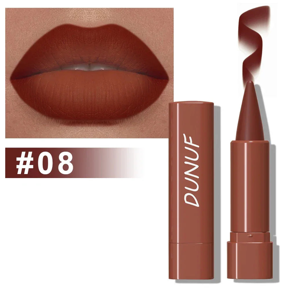 Gradient Lip Liner Pen with Matte Velvet Finish Smooth Application Lipstick for Defined and Elegant Lips - My Vixen Vault