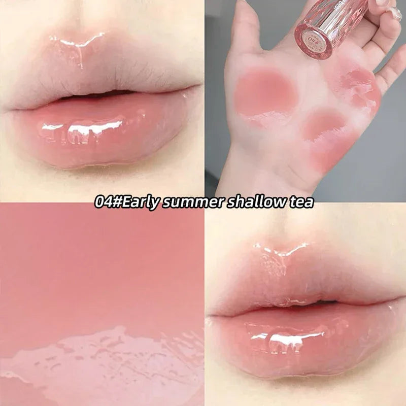 Crystal translucent lip glaze moisturizing water is not easy to fade natural color mouth red lip glaze - My Vixen Vault