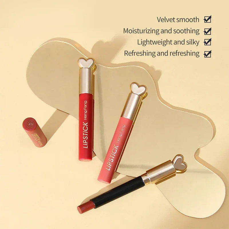 Six Lipstick Set Box Mist Matte White Not Easy to Stick Cup - My Vixen Vault