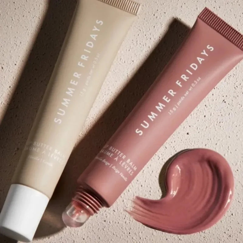 Summer Fridays Lip Balm Moisturizing Mirror Lip Gloss Lip Vanilla Pink Sugar Coffee Cake Smell Lipstick Transparent Oil Makeup - My Vixen Vault
