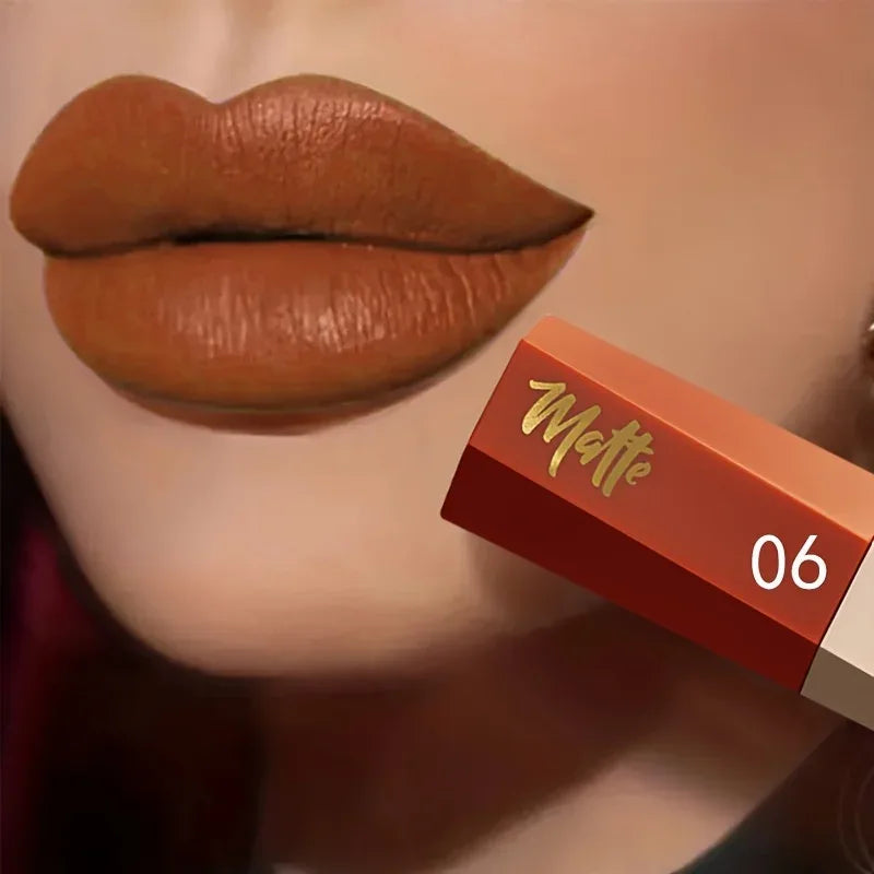 Waterproof Matte Velvet Lip Tint - Long-Lasting Nude Lip Glaze, Festive Exclusive, Valentine's Day Gift - My Vixen Vault