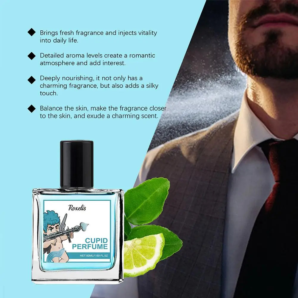 50ML Perfume Cologne Man Spray Vanilla, Green Leaves Perfume Spray, Fresh & Spicy Fragrance Long Lasting Scent For Men Women Beauty Collection Studio