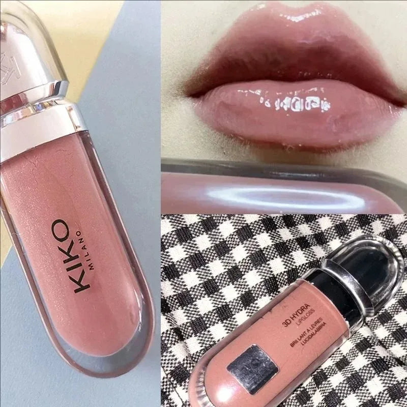 Hot Sales 3D Liquid Lip Glaze Transparent Lip Mirror Lipstick Nourishing Glossy Full Lips Not Fading Milk Tea Bean Paste Makeup - My Vixen Vault