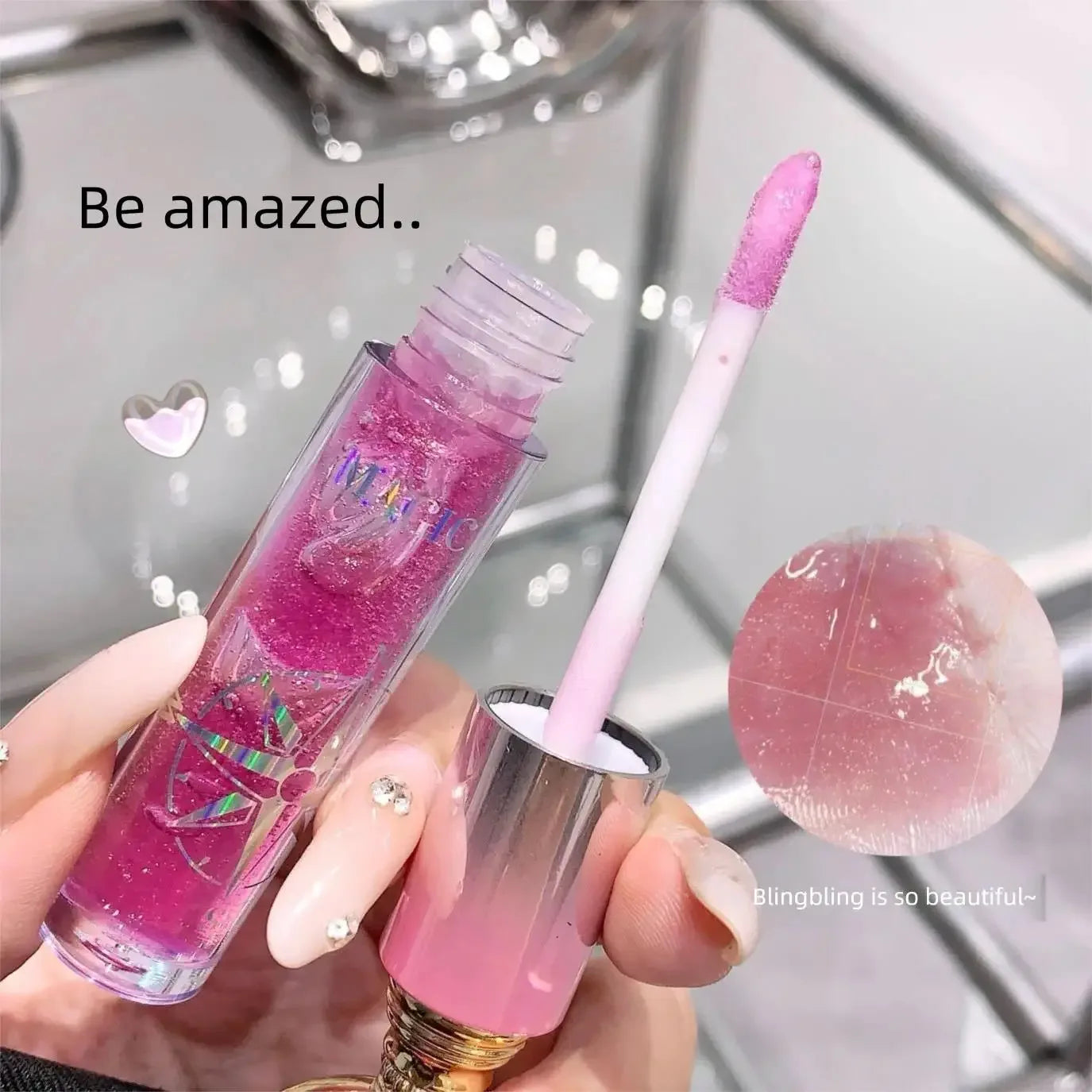 Ultra Glossy Lip Glaze Mirror Shine Hydrating Long Wear Non Sticky Moisturizing Lip Gloss With Fine Glitter - My Vixen Vault