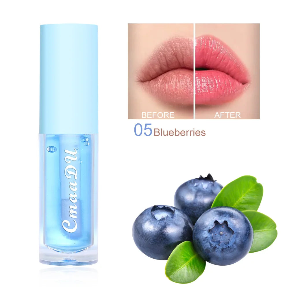 6 Color-Changing Lip Gloss  Fruity Scent Moisturizing and Long-Lasting Smooth Hydrating Temperature-Activated Lip tint - Beauty Collection Studio