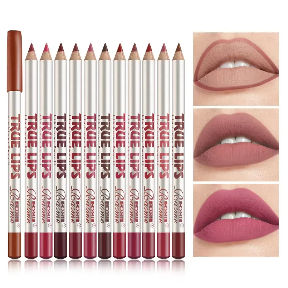 12 pcs Long-Lasting Lipstick Set with Professional Lip Liner Pencil and Matte Lip Gloss for Women Valentine's Day Gifts - My Vixen Vault