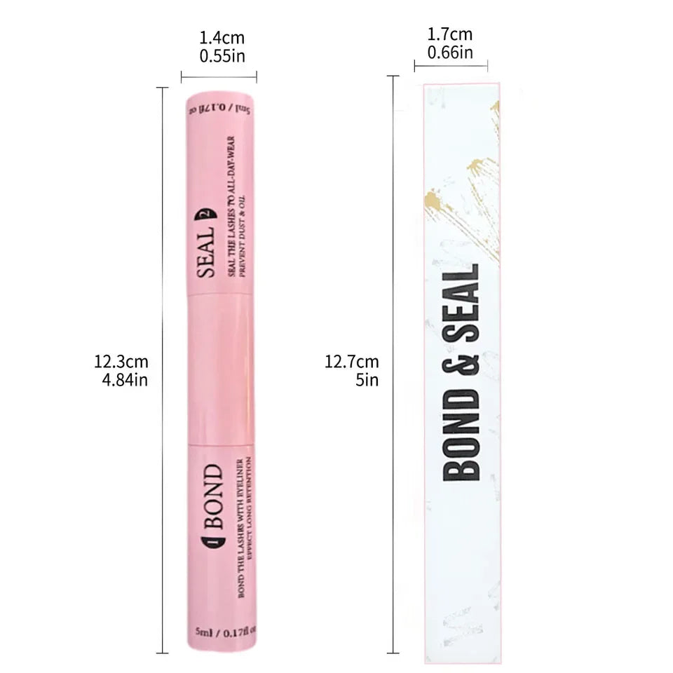 Lash Bond and Seal 10ml Individual Lashes Glue and Seal Super Strong Hold Lash Extension and Lash Glue Remover 5ml Tweezers Kit - My Vixen Vault