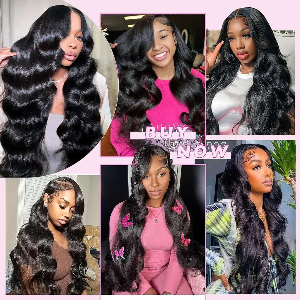 12A Body Wave Human Hair Bundles 40 Inch 100% Human Hair Unprocessed Brazilian Virgin 3 4 Pcs Raw Hair Bundles Weave Extensions - My Vixen Vault