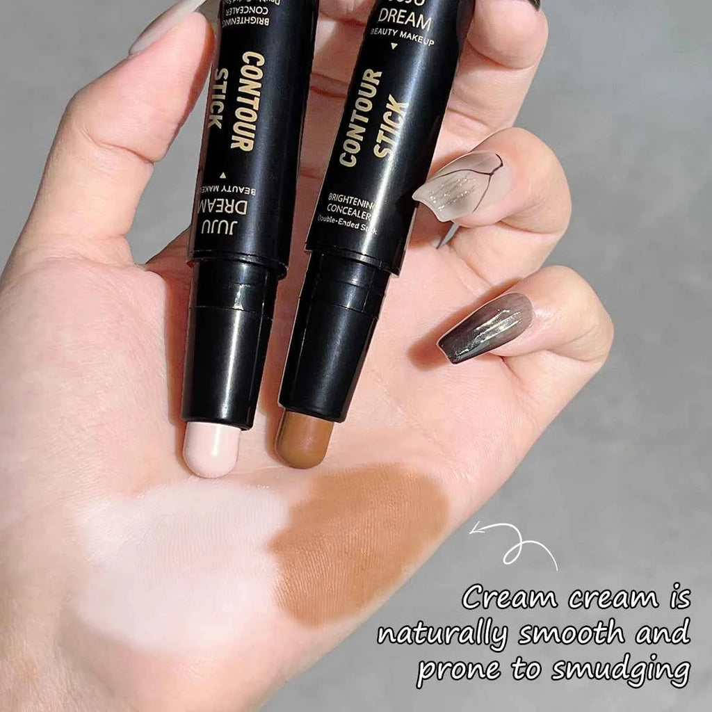 Double-ended dual-purpose high-light trimming stick, three-dimensional contour, nose shadow, facial shape, brighten and trimming.