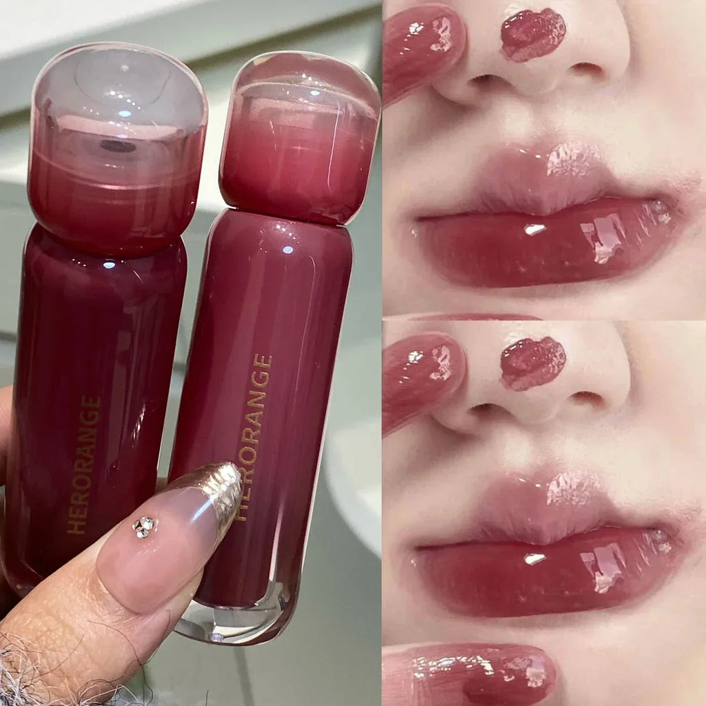 Smoked Grape Purple Red Lip Glaze Mirror Water Lip Gloss Moisturizing Liquid Lipstick Clear Tint Makeup Korean Women Cosmetics - My Vixen Vault