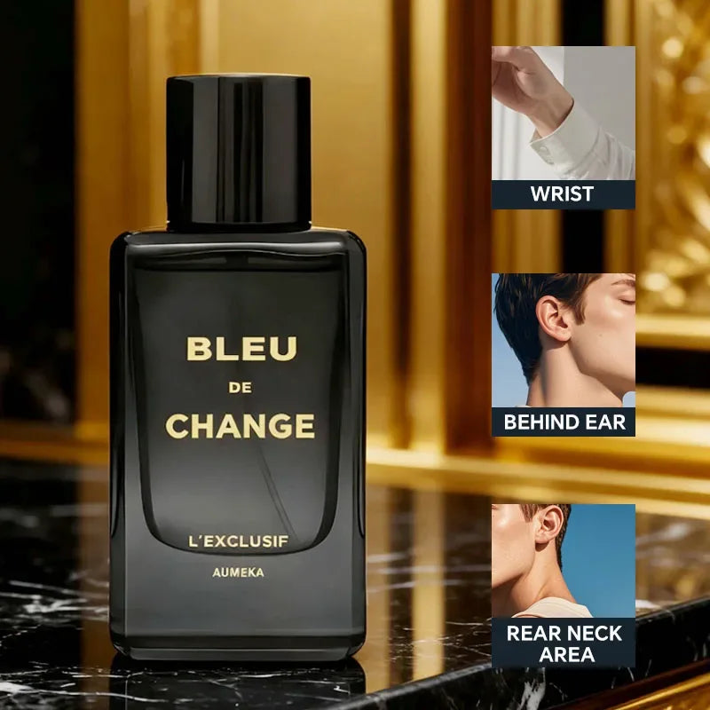 AUMEKA Bleu L'Exclusif Perfume For Men Original Luxury Arabes Woody Long Lasting Parfum Fragrance Spray 65ml Man Gift Makeup - My Vixen Vault