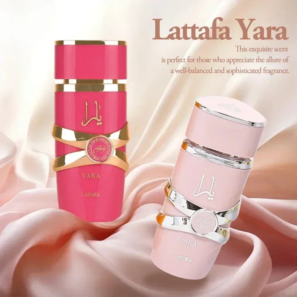 100ml Lattafa Yara Eau de Parfum, Creamy Strawberry & Vanilla Fragrance, Long-Lasting Fragrance,Sweet Gourmand Perfume for Women - My Vixen Vault