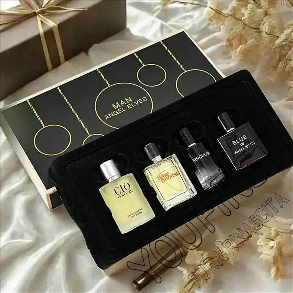 Luxury Brand Perfume Men Cologne Man Parfums Homme 120ml Hombre Perfumes Masculinos Gift Box 4Pcs Set Plant Floral Scent Spray - My Vixen Vault