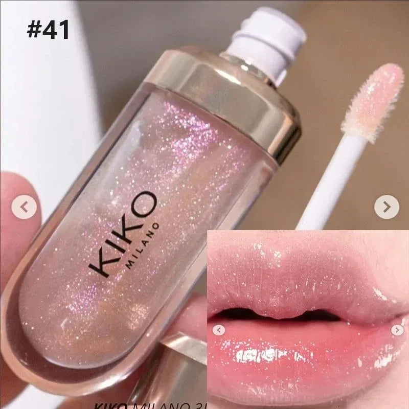 Hot Sales 3D Liquid Lip Glaze Transparent Lip Mirror Lipstick Nourishing Glossy Full Lips Not Fading Milk Tea Bean Paste Makeup - My Vixen Vault