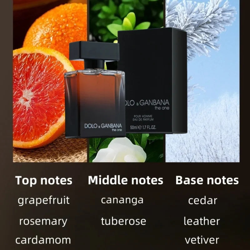 Hot Selling Brand Eau De Toilette for Men Fresh Romantic Fougere Scent Woody Notes 50ml Cologne Perfume Long Lasting Man Parfum Beauty Collection Studio