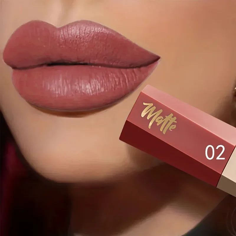Waterproof Matte Velvet Lip Tint - Long-Lasting Nude Lip Glaze, Festive Exclusive, Valentine's Day Gift - My Vixen Vault