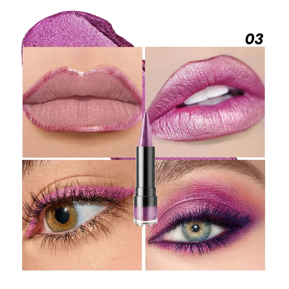 YOUNG VISION Six-Shade Matte Pearl Shimmer Dual-Effect Lipstick Waterproof, Non-Transfer Lipstick Cosmetics - My Vixen Vault