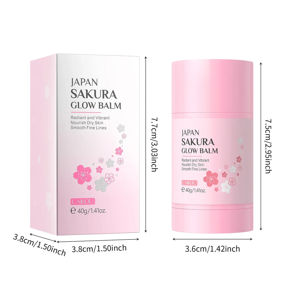 Sakura Solid Face Mask Stick Deep Cleaning Green Tea Facial Mask Reduces Blackhead Pores Oil Control Moisturizing Mud Mask 40g - My Vixen Vault