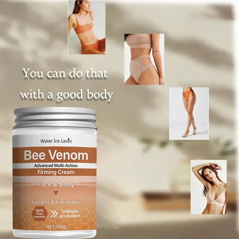 Bee Venom Firming Abdominal Cream - Plant-Based, Moisturizing and Moisturizing Contains Hyaluronic Acid Suitable for All Skin Types, Gentle for Sensitive Skin, Turmeric Skin Care - My Vixen Vault