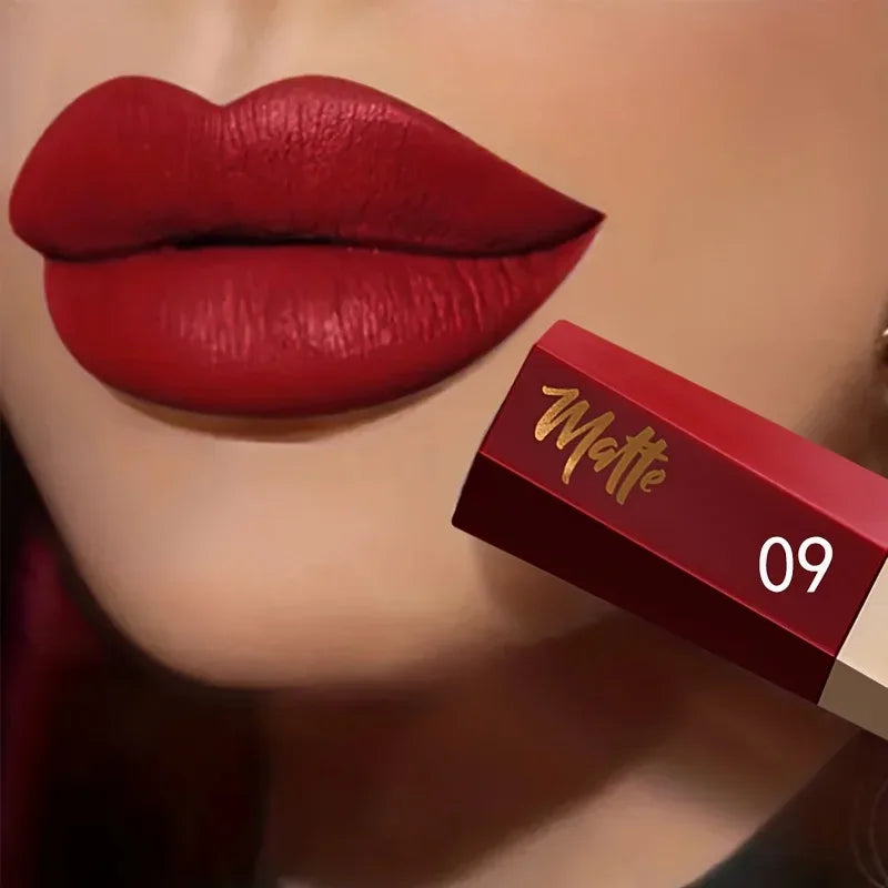Waterproof Matte Velvet Lip Tint - Long-Lasting Nude Lip Glaze, Festive Exclusive, Valentine's Day Gift - My Vixen Vault