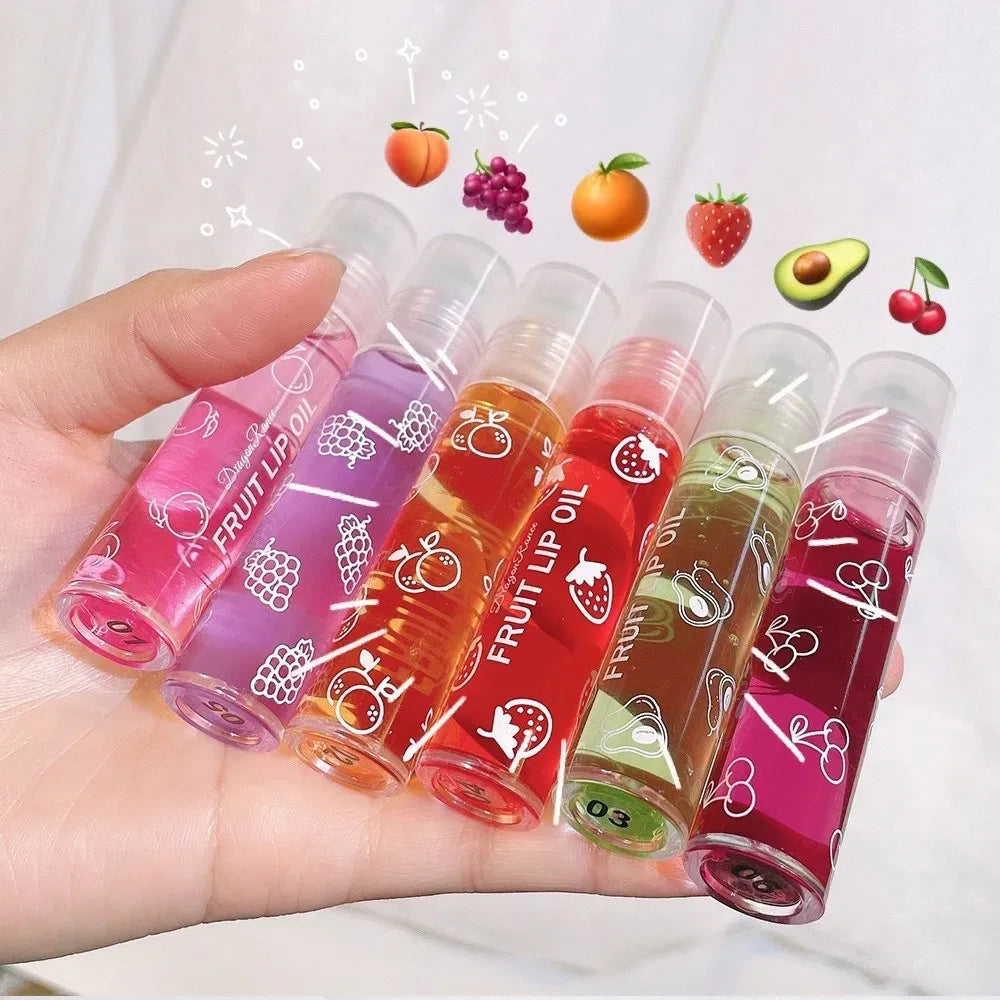 Hydrating Lip Oil Roller Gloss Moisturizing Nourishing Lip Balm Transparent Colorless Fruit Avocado Lip Care - Beauty Collection Studio