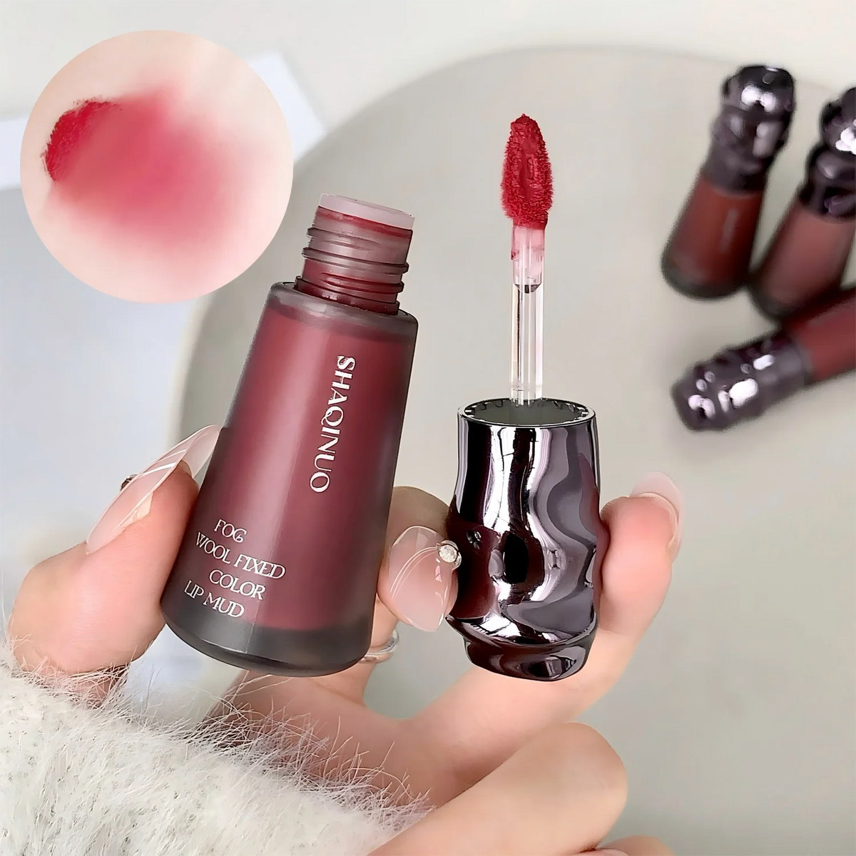 SHAQINUO Matte Velvet Autum&Winter Lip Mud Lip Cream Lip Clay Long-lasting Color Non-drying Lipstick - Beauty Collection Studio