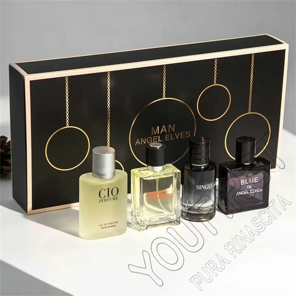 Luxury Brand Perfume Men Cologne Man Parfums Homme 120ml Hombre Perfumes Masculinos Gift Box 4Pcs Set Plant Floral Scent Spray - My Vixen Vault